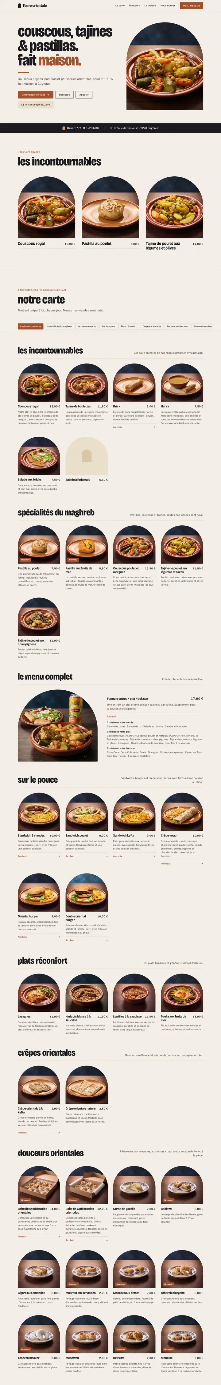Capture de la page d'accueil du site L'Euro Orientale